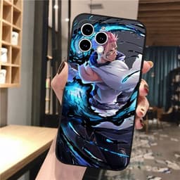 image-iPhone 15 Cartoon Phone Case - Black, Trendy, Anti-fall TPU