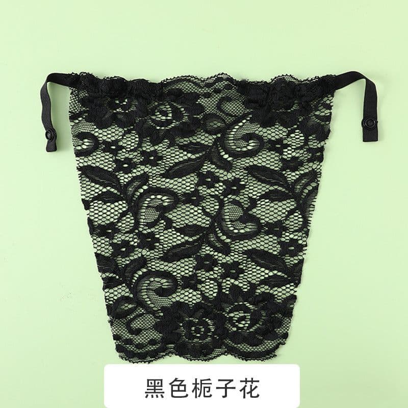 image-Lace Bralette Triangle Cup - White Anti-Light