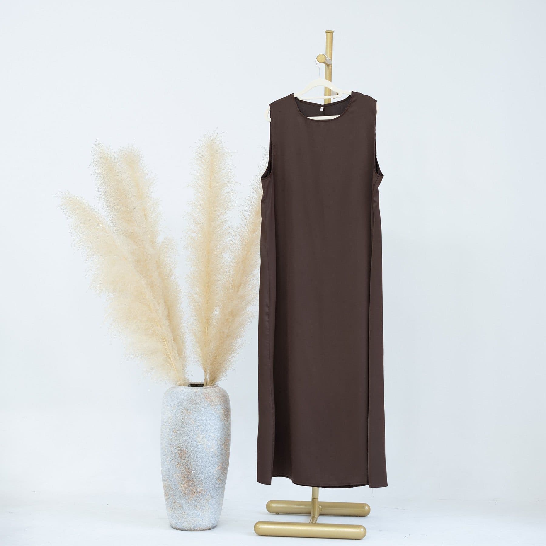image-Loriya Summer Sleeveless Long Skirt - Macaron Solid