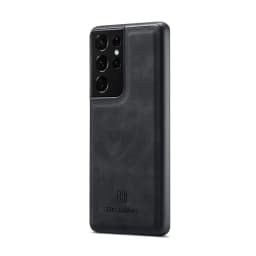 image-Factory direct M2 suitable for Samsung S21 Ultra magnetic suction card phone case S23 Ultra protective leather case