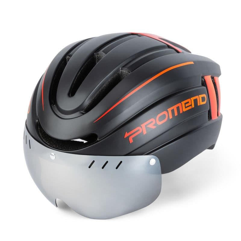 image-PROMEND Magnetic Bike Helmet - Titanium Gray L USB