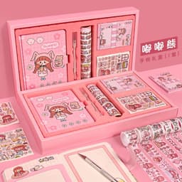 image-Ziyi Japanese Notebook Set - Cute Stickers Tape Gift