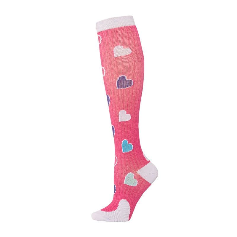 image-Max sports calf socks women's running and skipping high tube muscle energy compression socks summer long tube pressure socks wholesale