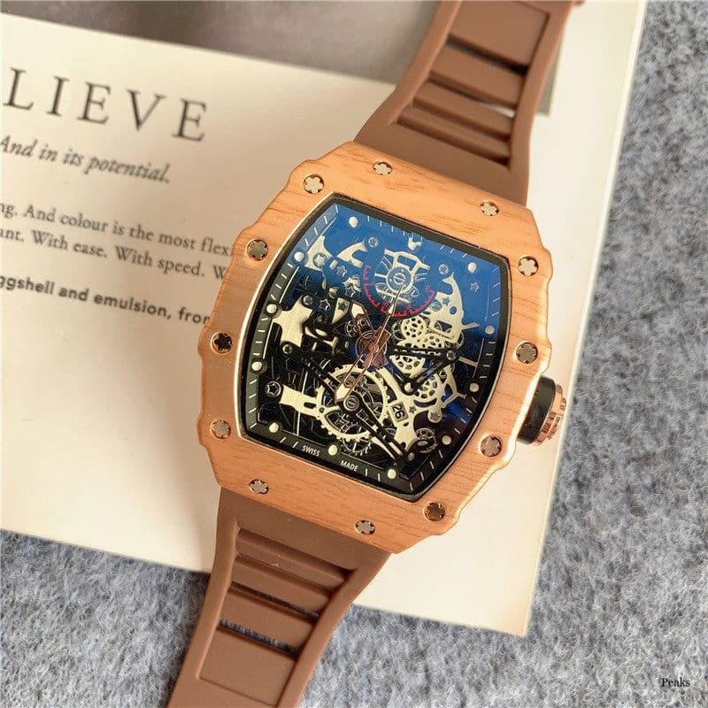 image-Men's Casual Business Watch 43mm Stainless Steel Quart Dial