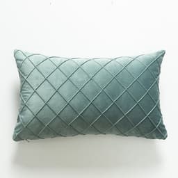 image-Dutch Velvet Plaid Waist Pillow Purple 30×50cm