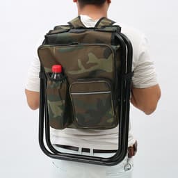 image-Flame Horse Folding Stool - Army Green Camping