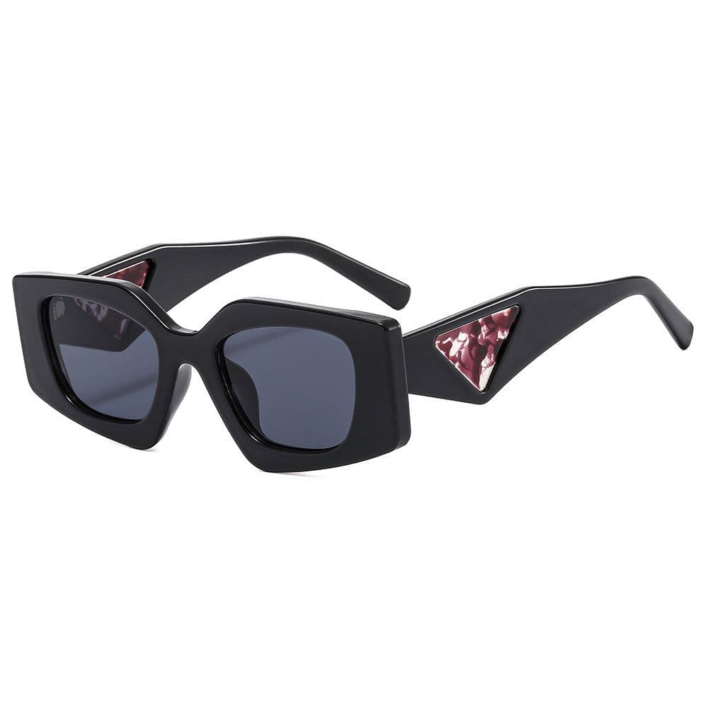 image-Diamond-shaped Sunglasses - White Frame UV400