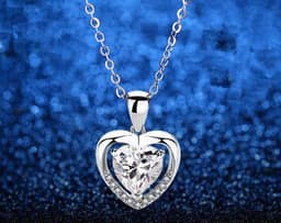 image-925 Sterling Silver Projection Necklace Women