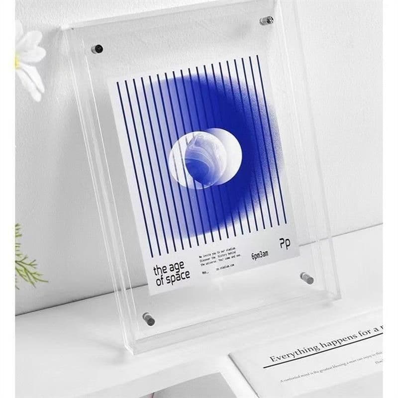 image-Acrylic Photo Frame - Table or Wall Mount