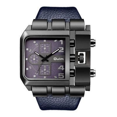 image-Oulm Quartz Men's Watch Square Brown HP3364