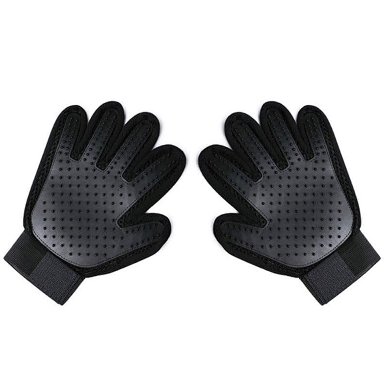 image-Pet Grooming Gloves - Dog Hair Removal Silicone