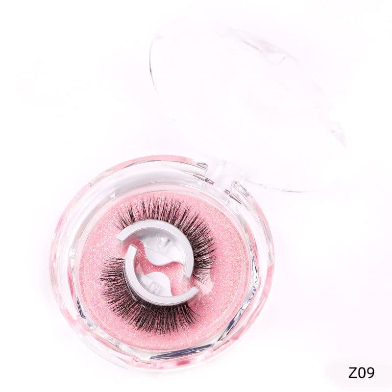 image-Self-Adhesive False Eyelashes - Thick Reusable Chemical Fiber