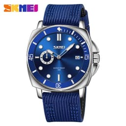 image-SKMEI Men's Quartz Watch - Black 47mm Round Waterproof 30M