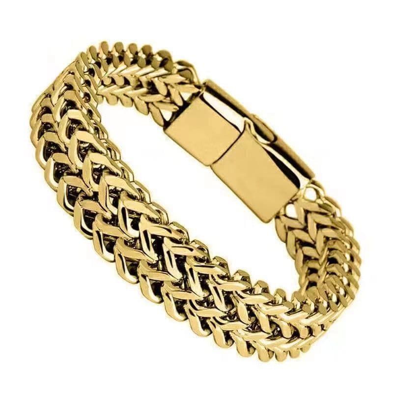 image-Hip-Hop Stainless Steel Men's Bracelet - Punk Style