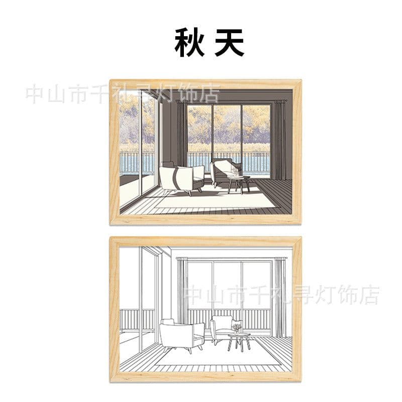 image-Chunyan Night Light - Modern Minimalist Abstract Sunset