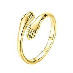 image-Yunjin Couple Rings Adjustable Gold Alloy