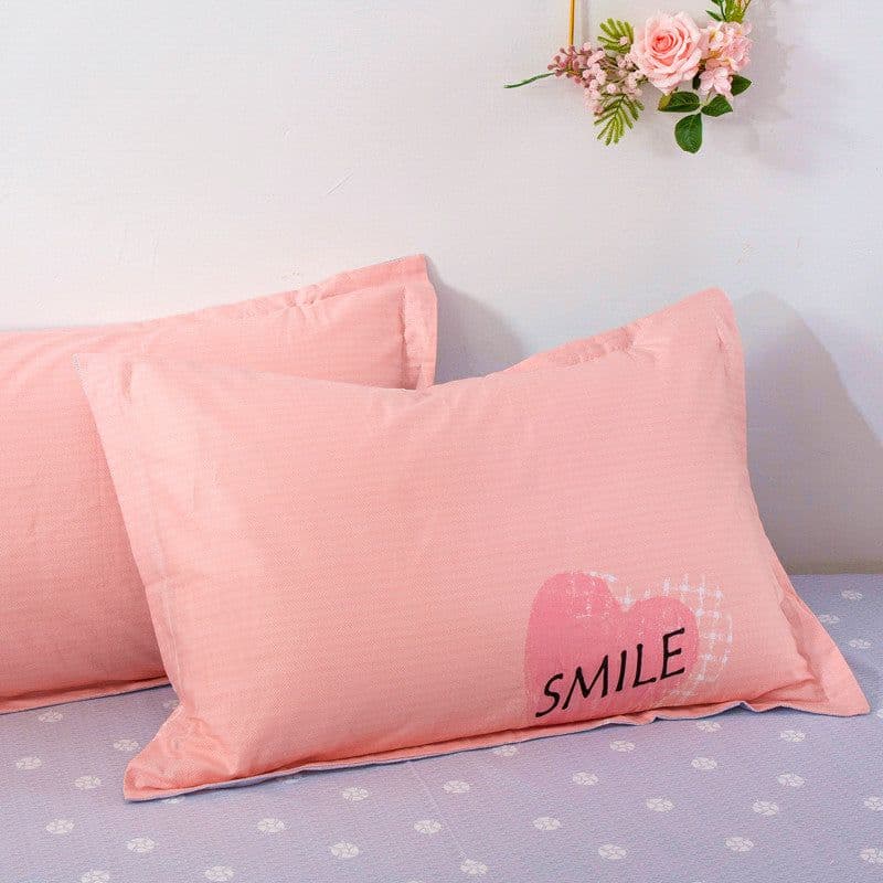 image-Spot Cotton Pillowcase - Cartoon Print Skin-Friendly