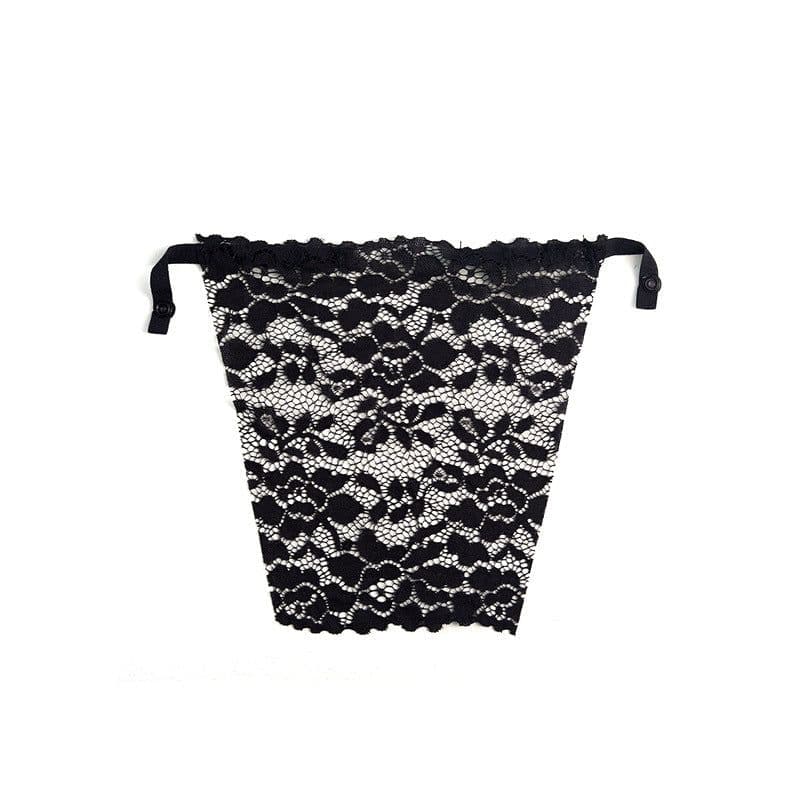 image-Lace Bralette Triangle Cup - White Anti-Light