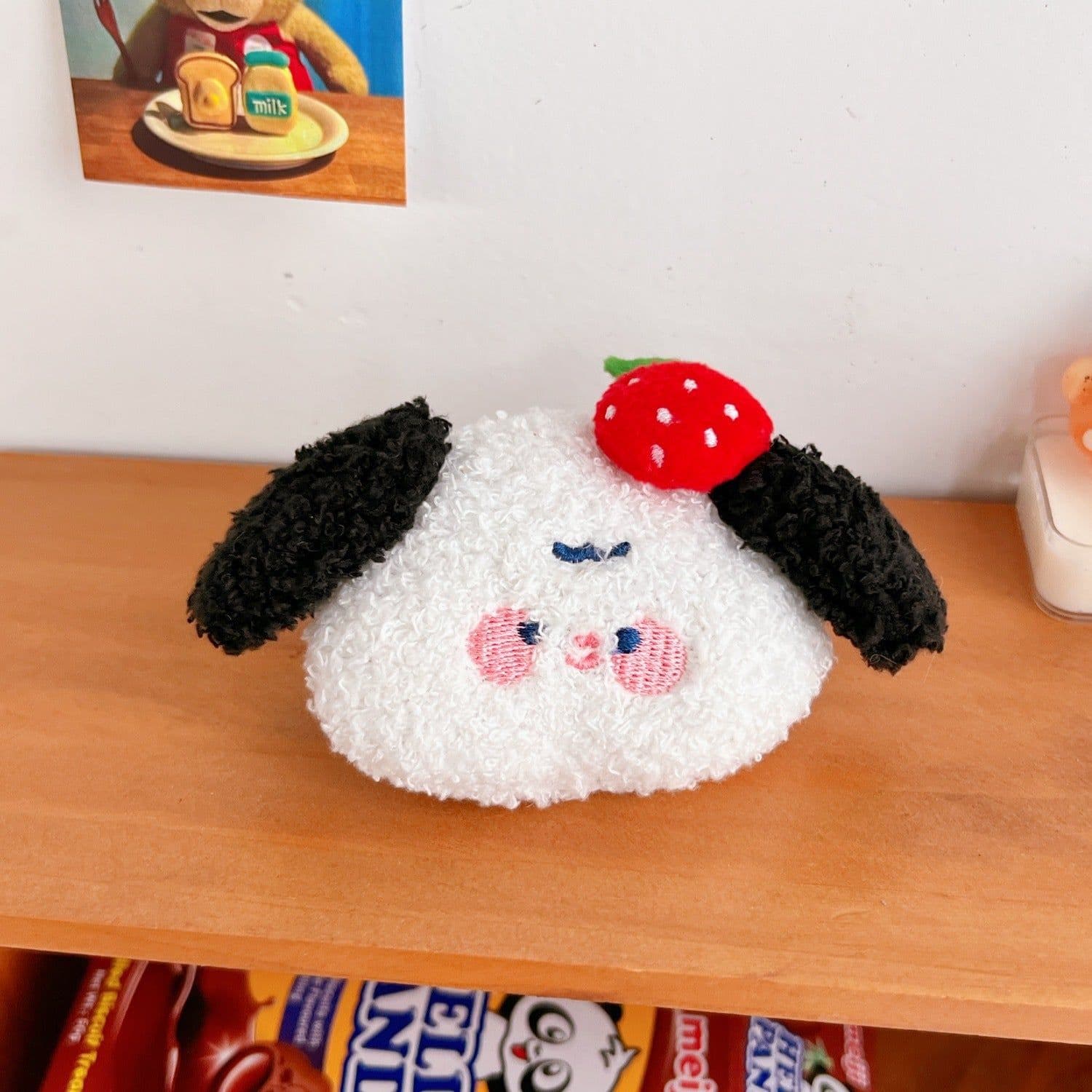 image-Tengyi Youpin 11cm Plush Pendant Doll Keychain Black Ear Puppy
