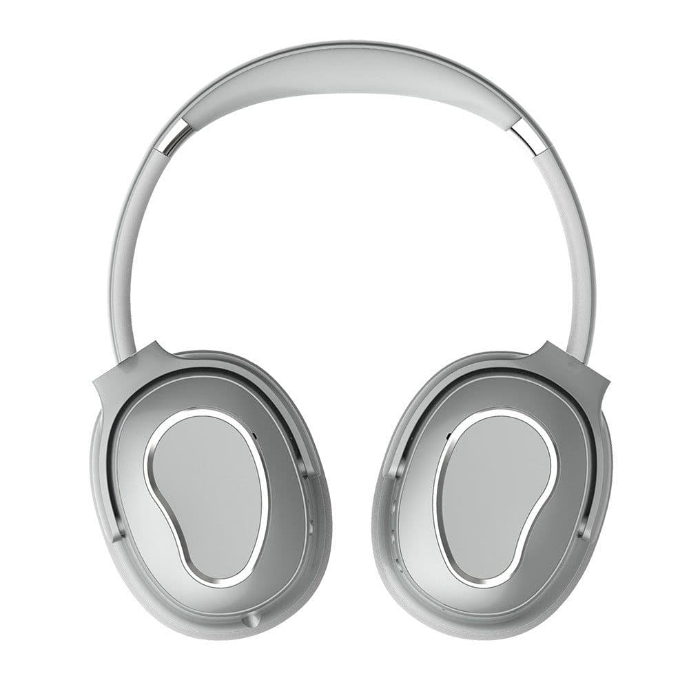 image-OEM Silver Noise-Canceling Bluetooth Headset ANC 5.0 12hr