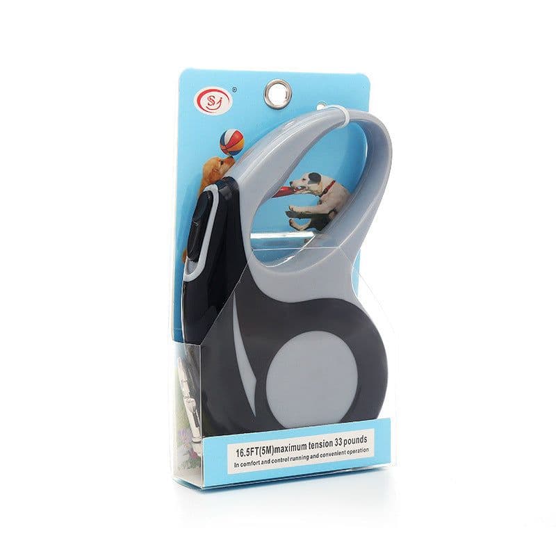 image-Auto Retractable Dog Leash - 5M ABS Walking Chain Rope