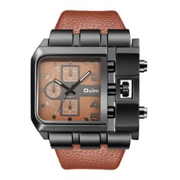 image-Oulm Quartz Men's Watch Square Brown HP3364