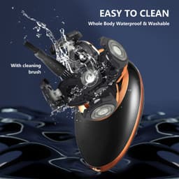 image-Five In One Waterproof Smart Razor For Men Seven Blade Electric Shaver