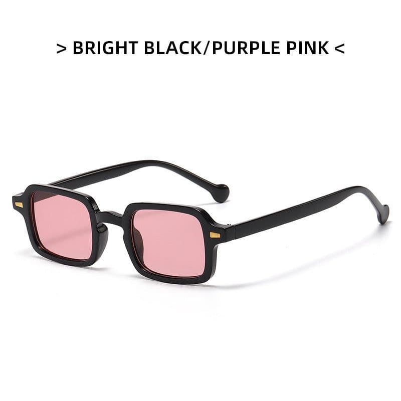 image-PATCHWERK Square Sunglasses - Black Grey Polarized