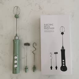 image-USB Rechargeable Handheld Egg Beater Milk Frother Stirrer