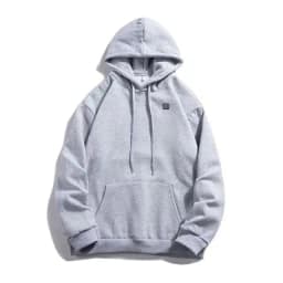 image-New smart usb heating sweatshirt coral velvet five-zone heating suit for men and women same style casual sweatshirt factory direct sale