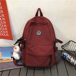 image-School bag female Korean version of Harajuku ulzzang high school college student backpack male large capacity ins wind couple shoulder bag female
