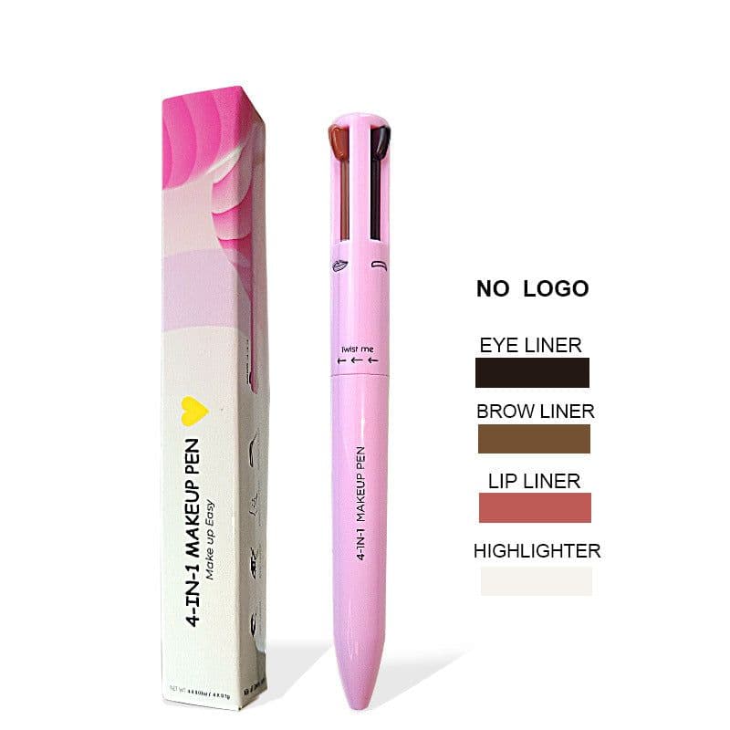 image-4 in 1 Makeup Pen - 4 Colors Eyebrow Eyeliner Lip