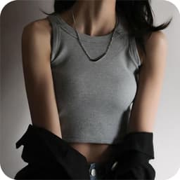 image-Net red short black bottoming thread camisole women's summer inner wear sleeveless design sense outer wear top trendy small