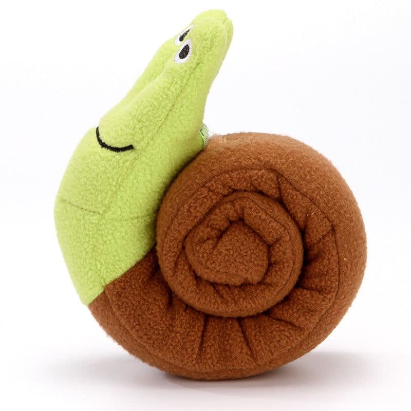 image-Han Hanle Plush Snail Dog Toy - Sound & Sniffing