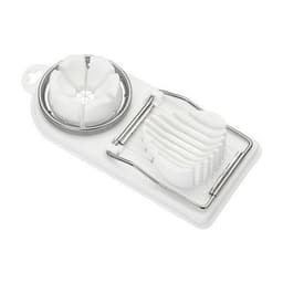 image-Egg Cutter - Stainless Steel Dual-Use White
