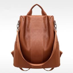 image-Women's Backpack - Black Large Capacity Anti-Theft