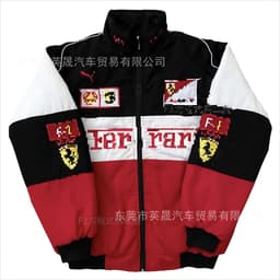 image-Retro F1 Racing Jacket - XXL, Cotton, Hip-Hop Style, Split Type