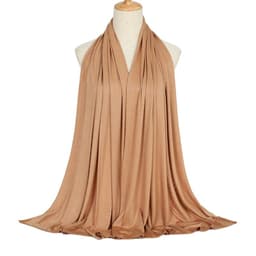 image-Modal Cotton Scarf - Long Soft Casual Solid Color