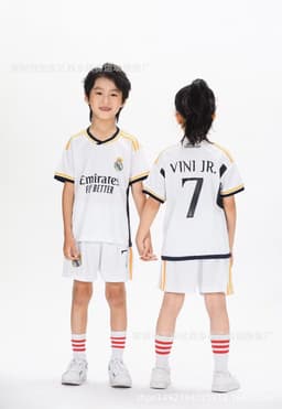 image-2324 Football Wear Messi Ronaldo Neymar Star Number Jersey Children's Football Wear Primary School Sportswear Suit
