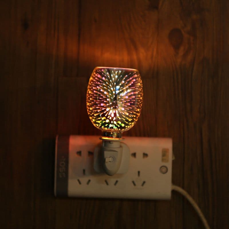 image-Manufacturers supply 3D aromatherapy wax melting lamp, fresh air, household aromatherapy stove, creative flameless electric wax melting device