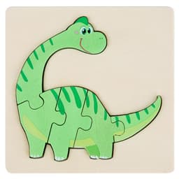 image-Wooden Geometric Puzzle Blocks - Ages 1-3