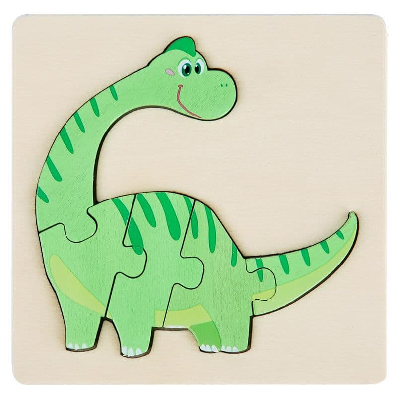 image-Wooden Geometric Puzzle Blocks - Ages 1-3