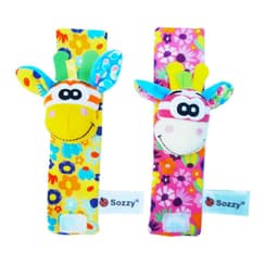 image-Sozzy Baby Rattle Socks Wrist Strap 0-1Y