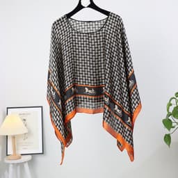 image-Silk Scarf Shawl - Women's Summer Sunscreen Large