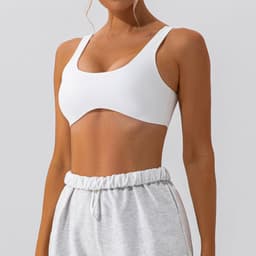 image-European Yoga Sports Bra - Nude Quick-Drying Training Fitness