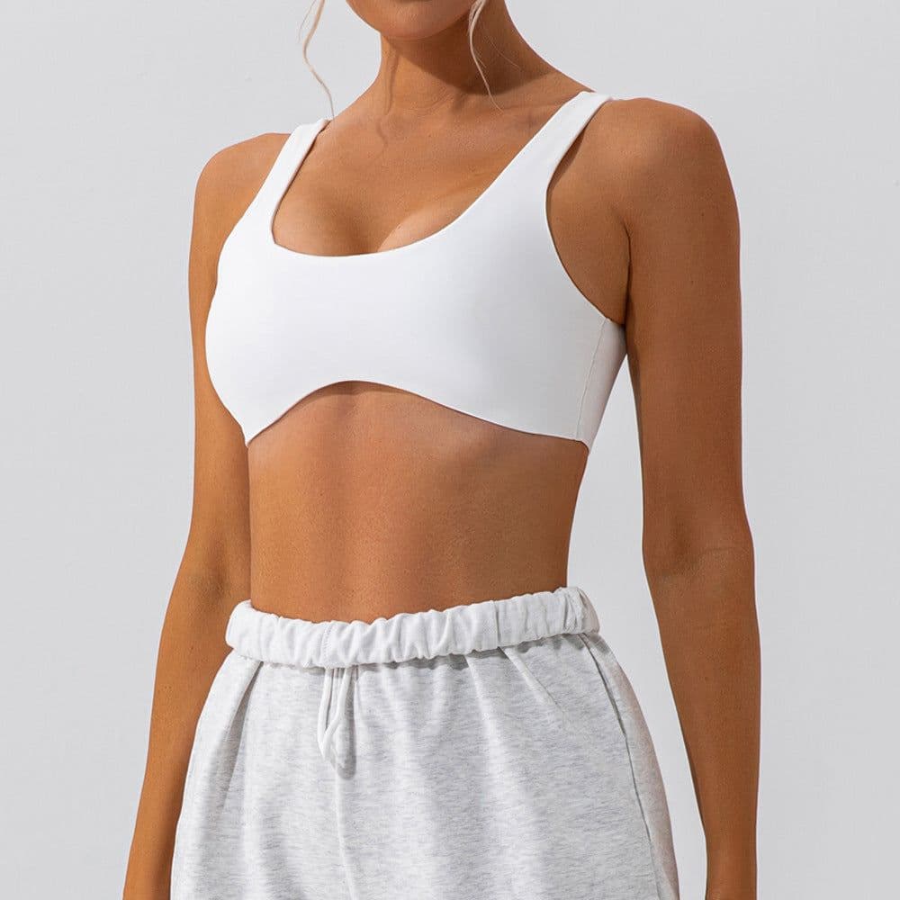 image-European Yoga Sports Bra - Nude Quick-Drying Training Fitness
