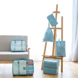 image-Travel Storage Organizer 7-Piece Set - Dark Blue