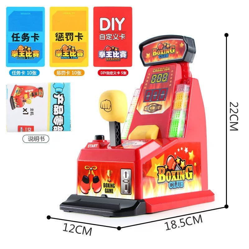 image-Wensheng Mini Finger Boxing Machine - Parent-Child Game Console, Plastic, English Version