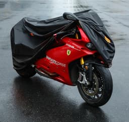 image-Electric Motorcycle Rain Cover Dustproof Silver 210D - Wholesale