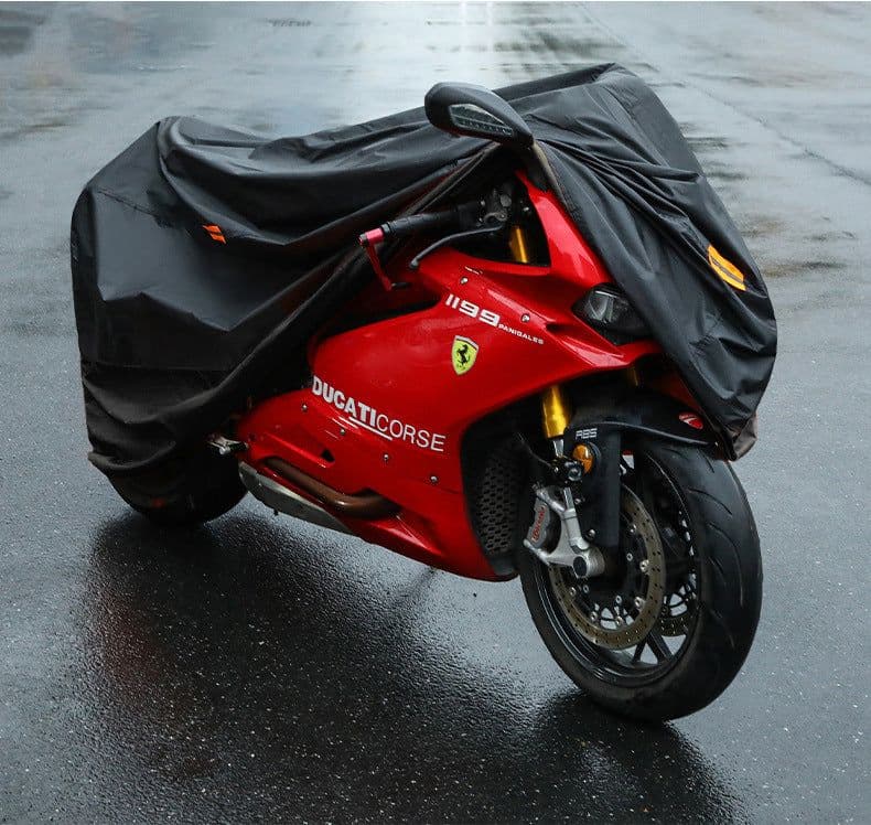 image-Electric Motorcycle Rain Cover Dustproof Silver 210D - Wholesale